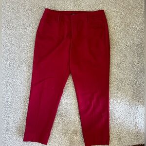 Women’s Roz & Ali Red Skinny Dress Pants